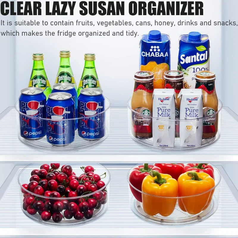 Organiseur Rotatif Transparent – Épices & Condiments