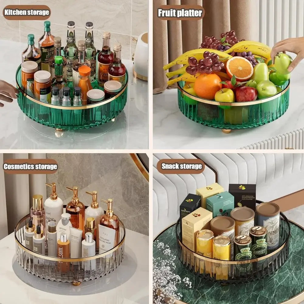 Plateau Tournant de Rangement – Réfrigérateur & Placard