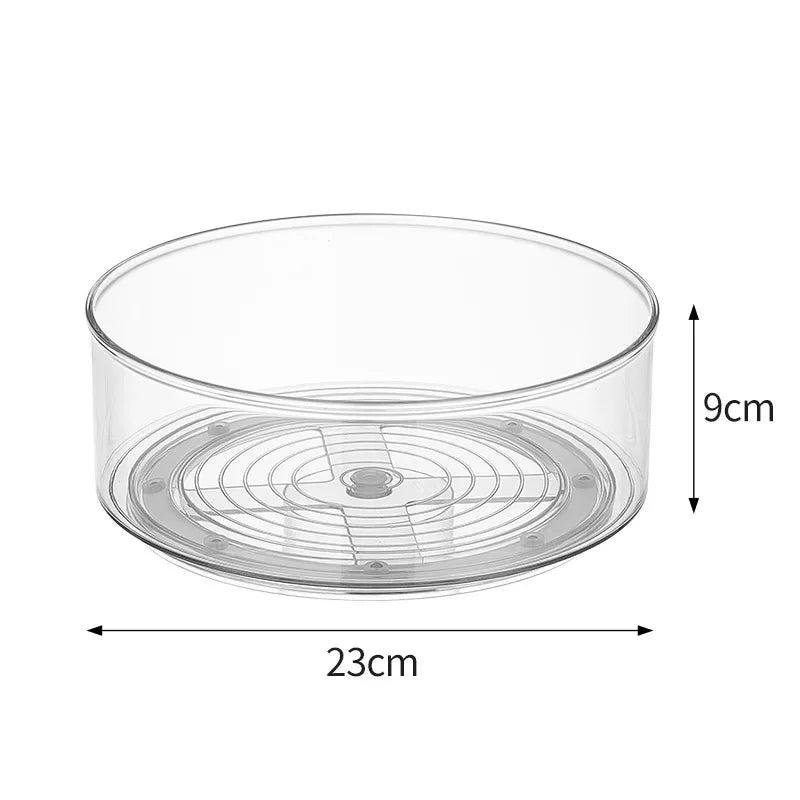 Organiseur Rotatif Transparent – Épices & Condiments