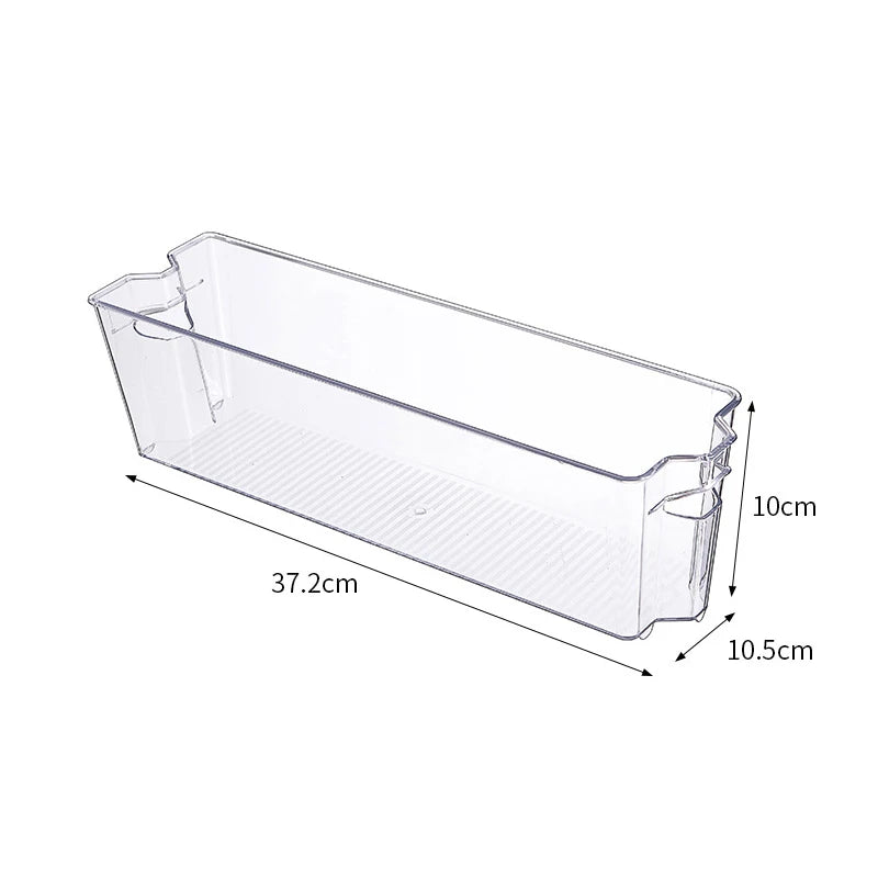 Bacs Organisateurs Frigo Transparents – Tiroirs Coulissants, 3 Tailles