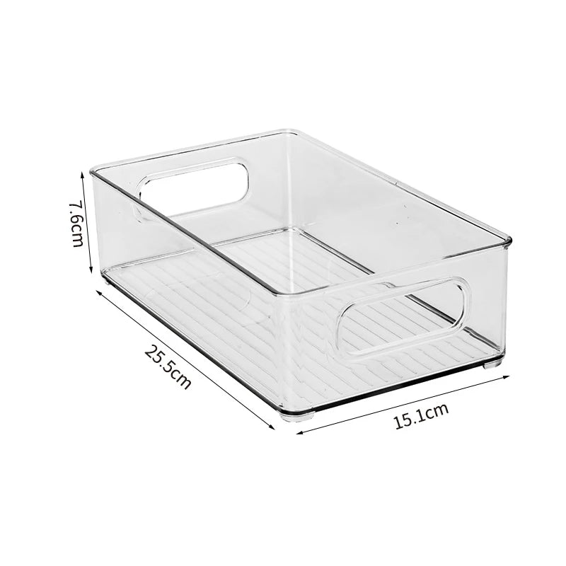 Bacs Organisateurs Frigo Transparents – Tiroirs Coulissants, 3 Tailles