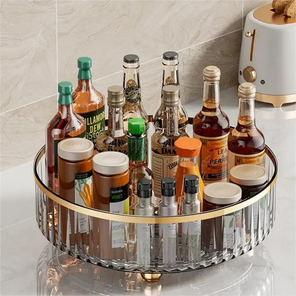 Plateau Tournant de Rangement – Réfrigérateur & Placard