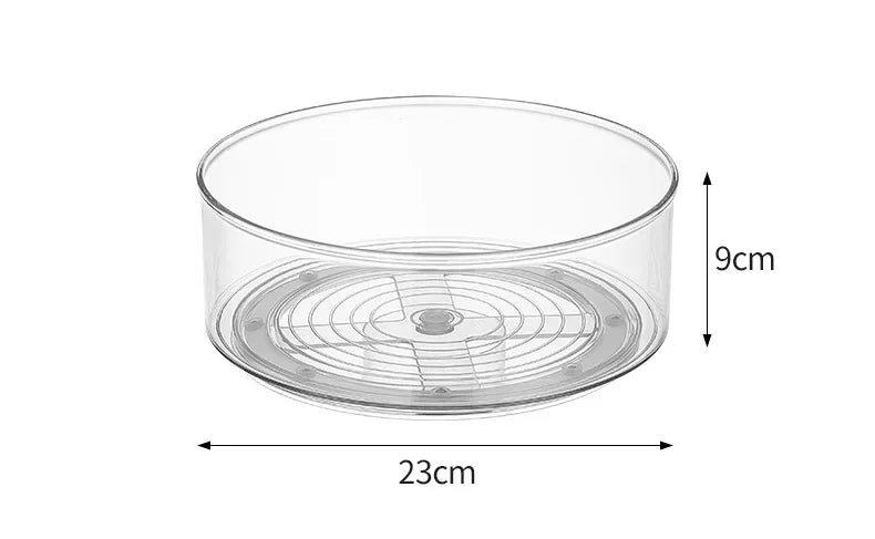 Organiseur Rotatif Transparent – Épices & Condiments