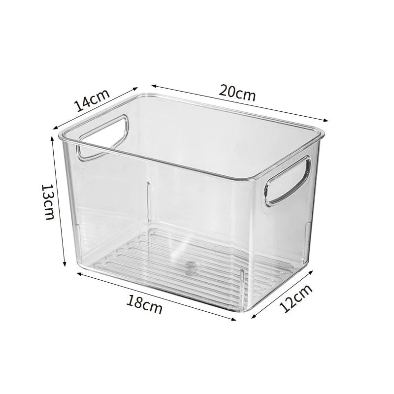 Bacs Organisateurs Frigo Transparents – Tiroirs Coulissants, 3 Tailles
