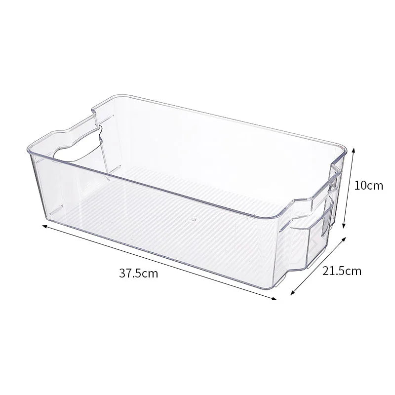 Bacs Organisateurs Frigo Transparents – Tiroirs Coulissants, 3 Tailles