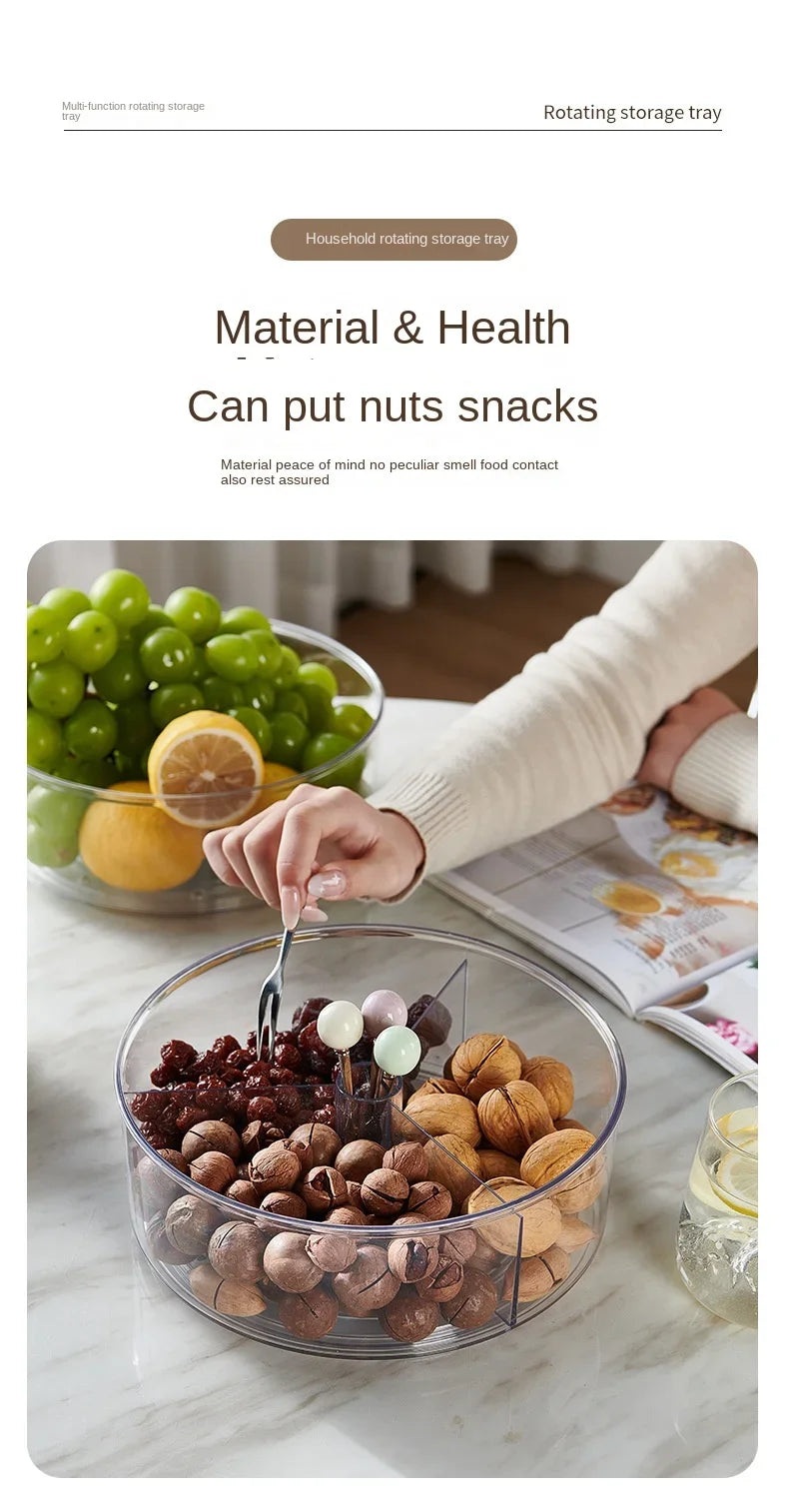 Organiseur Rotatif Transparent – Épices & Condiments