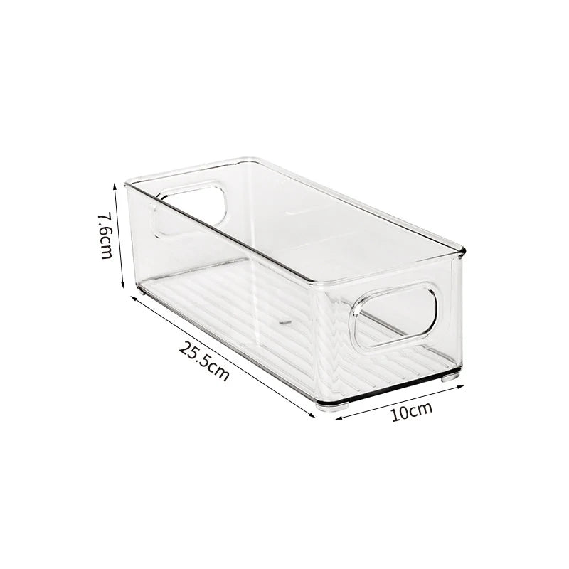 Bacs Organisateurs Frigo Transparents – Tiroirs Coulissants, 3 Tailles