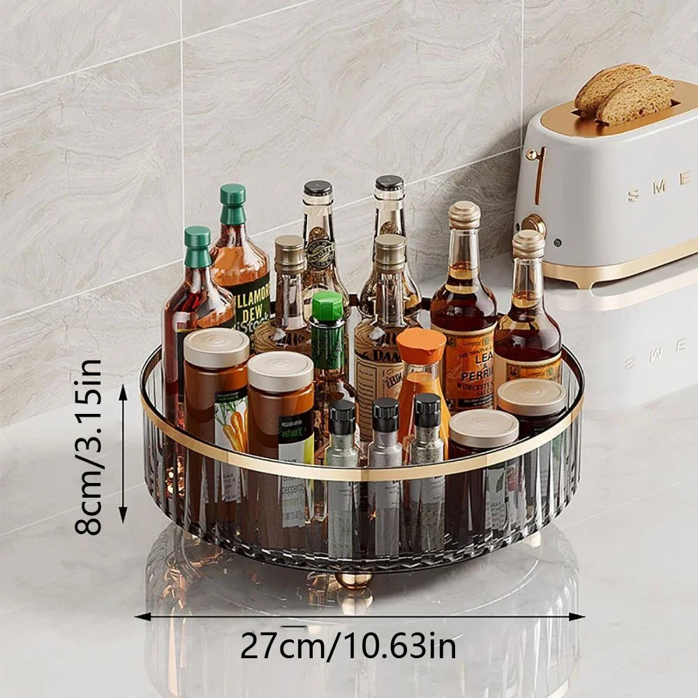 Plateau Tournant de Rangement – Réfrigérateur & Placard